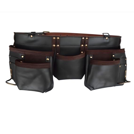 11 POCKET TOP GRAIN LEATHER TOOL BELT