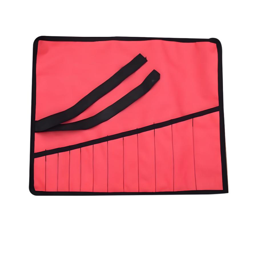 12 POCKET HEAVY TETRON TOOL ROLL WITH STRAP